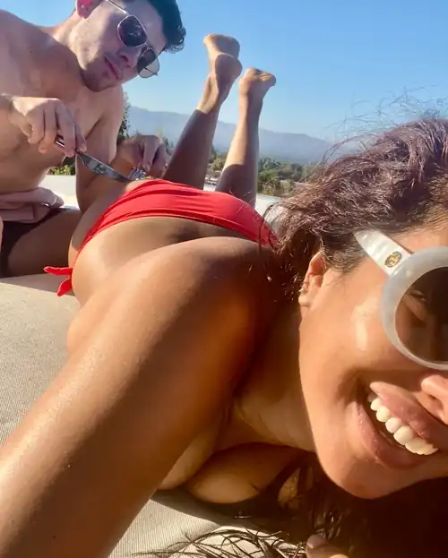 Priyanka Relaxing in the Sun - Instagram - August 2021
