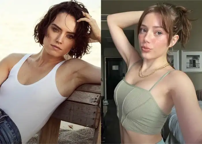 Imagine Daisy and Grace Van Dien making out and worshipping each other’s petite boobs!