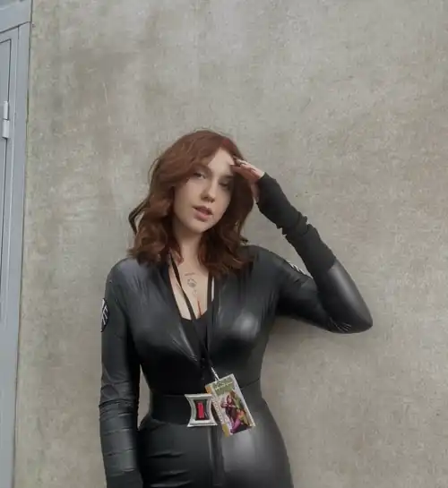 [self] black widow cosplay by me at viecc