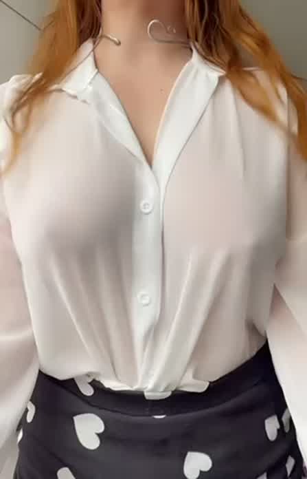 Since you can see my nipples anyway I may as well take my tits out 