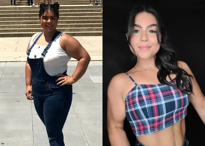 F/22/5'1" Went from 195 lbs to 129 lbs in 2 years