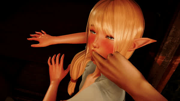 Elf blushes when you put it in [AHITR]