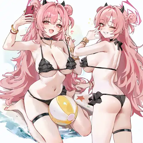 Kirara in a bikini
