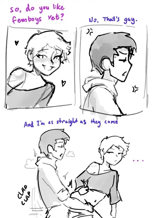 It's adorable when straight guys refuse to admit they love steamy, hot gay sex~