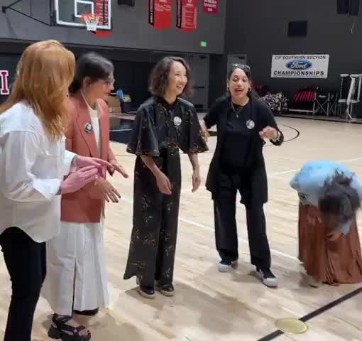 At her high school reunion