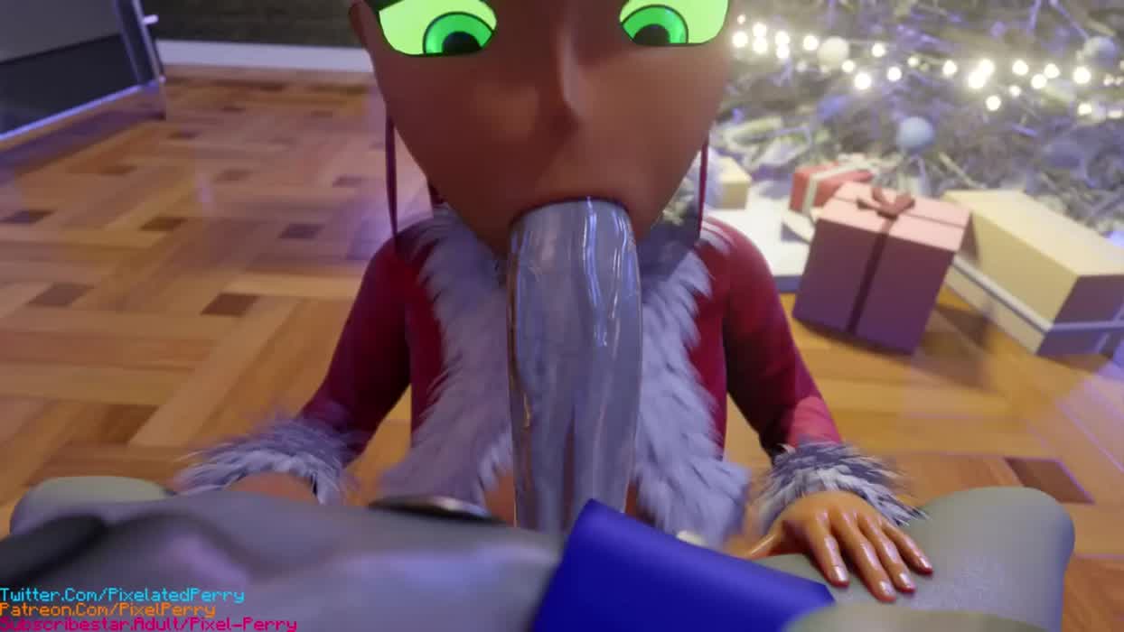 Starfire sucking Ravens cock (Pixelperry)