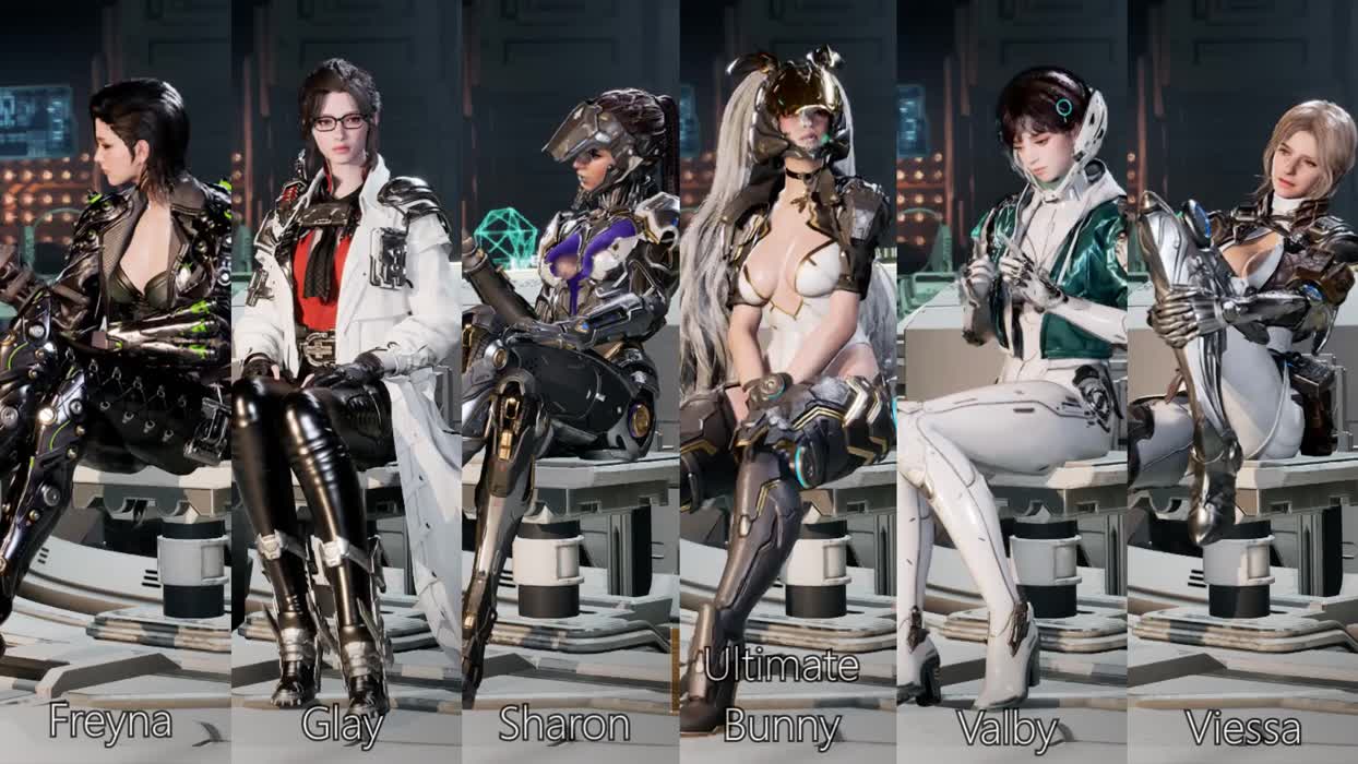 The ladies from [The First Descendant] sitting down. They all look so precious!