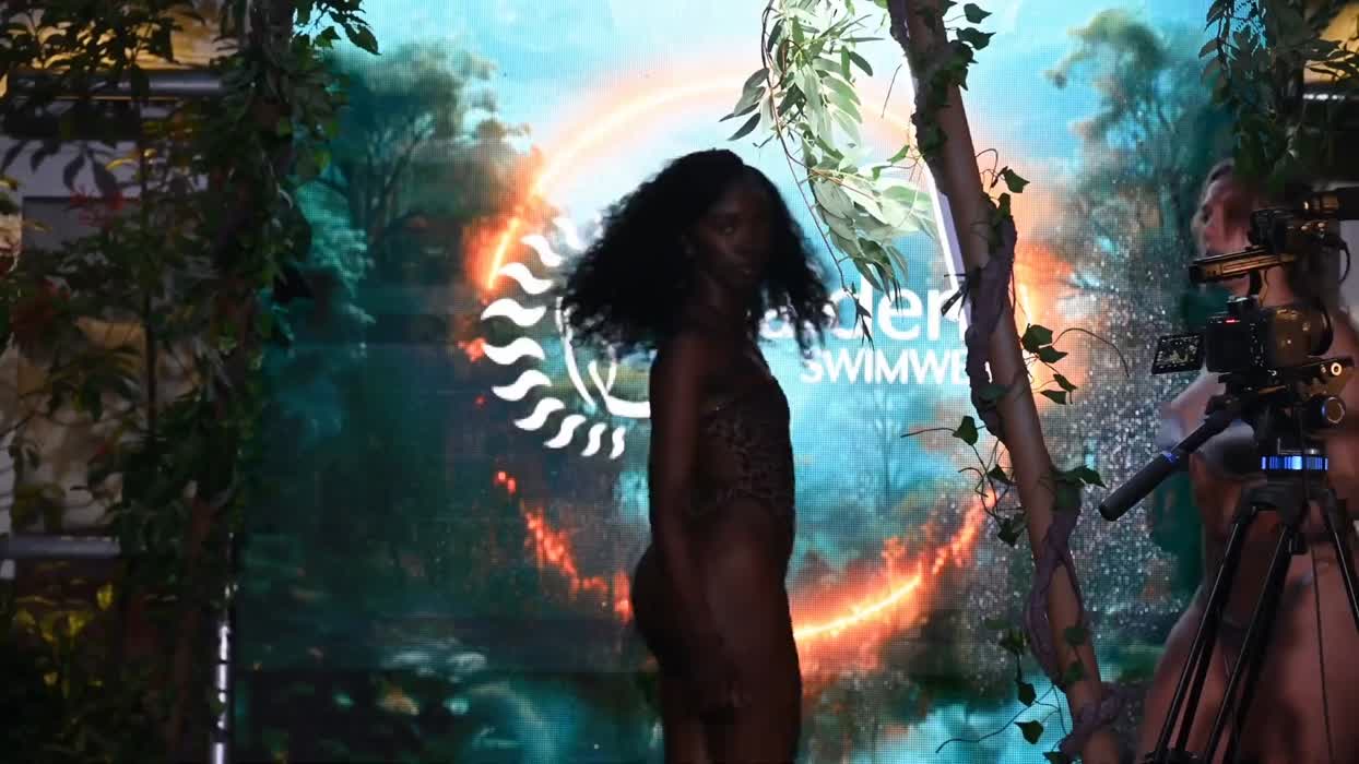 Claire Grimes - Goalden Swimwear at Jungle Swim Show 2024