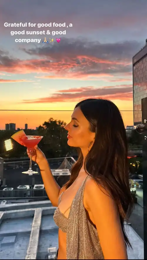 “Grateful for good food, good sunset, & good company” IG 7/26/2024