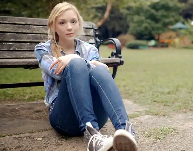 Emily in jeans