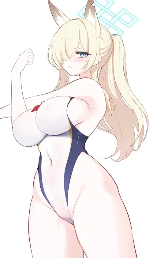 Swimsuit Kanna Stretching