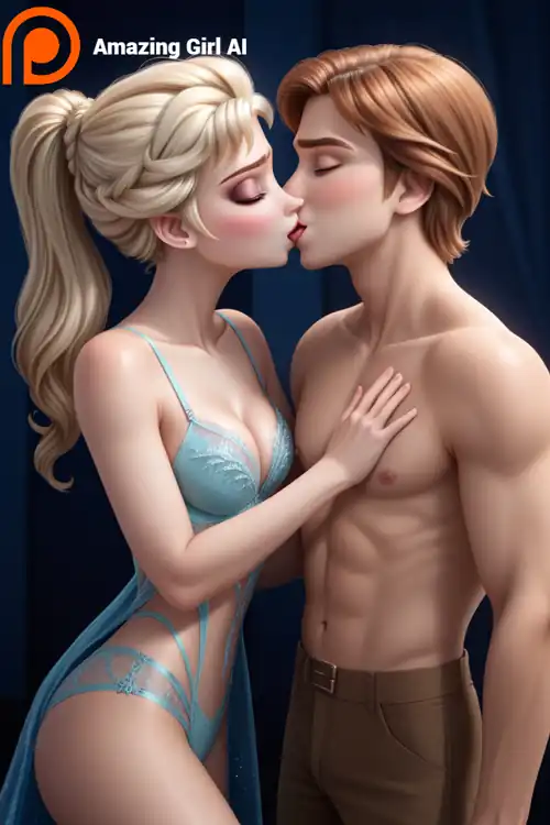 Elsa is completely ready and sexy having fun with a man, come see her (Amazing Girl AI)