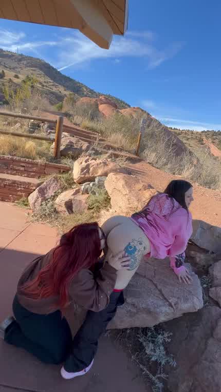 We got horny while exploring Red Rocks and took a break to fuck 