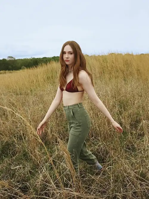 In the field