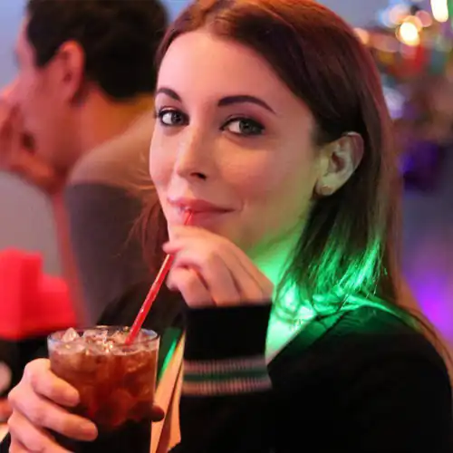 Hanging with my awesome nerds at the local LGBT club 🌈