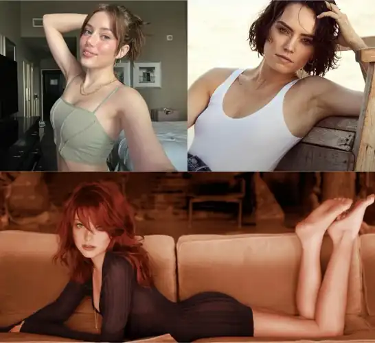 Movie idea: A lesbian romcom starring Daisy, Grace Van Dien & Emma Stone! Plot details below ⬇️ 