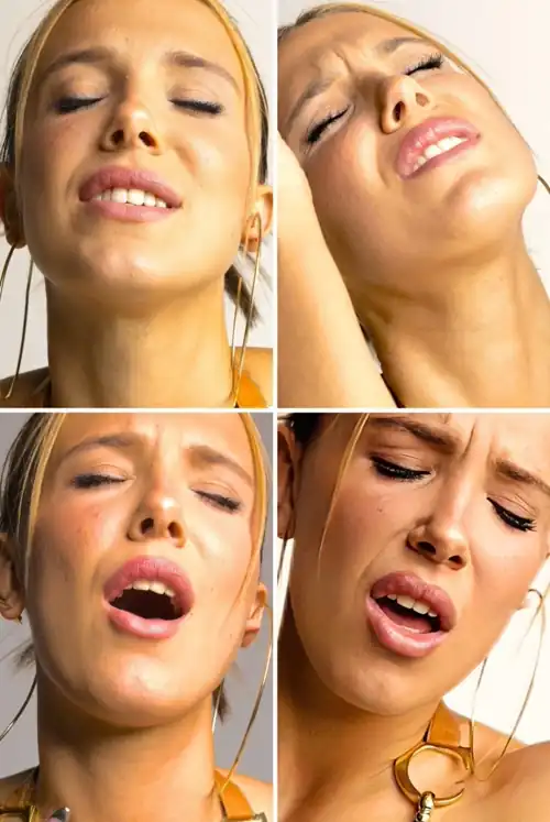 Millie Bobby Brown’s Expressions Ever Time A Cock Enters Her Ass! She’s Such An Anal Slut !! The Top Right And Bottom Left Are Her Double Anal Faces! Bottom Right Is Three Cocks Up Her Ass ! 