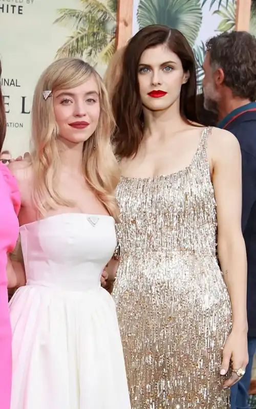 Sydney Sweeney & Alexandra at White Lotus Premiere 07-07-21
