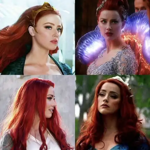 Amber as Mera in Aquaman looks a lot like Ariel from The Little Mermaid