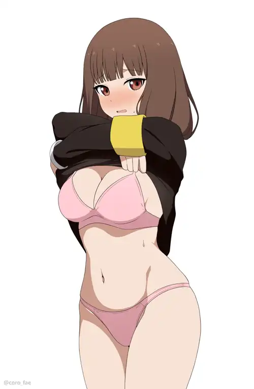 Miko undressing