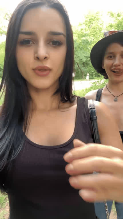 A walk with a friend always ends like this...