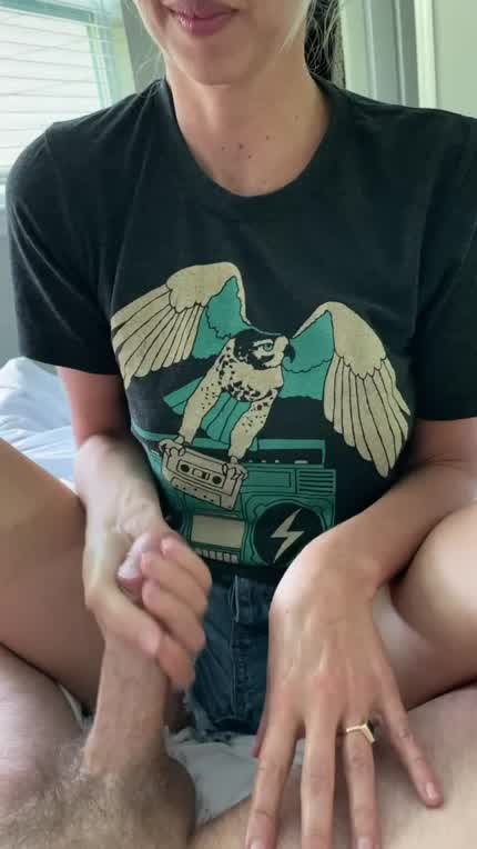 He never lets me wear a bra around the house just in case he needs to see my tits. [f]42