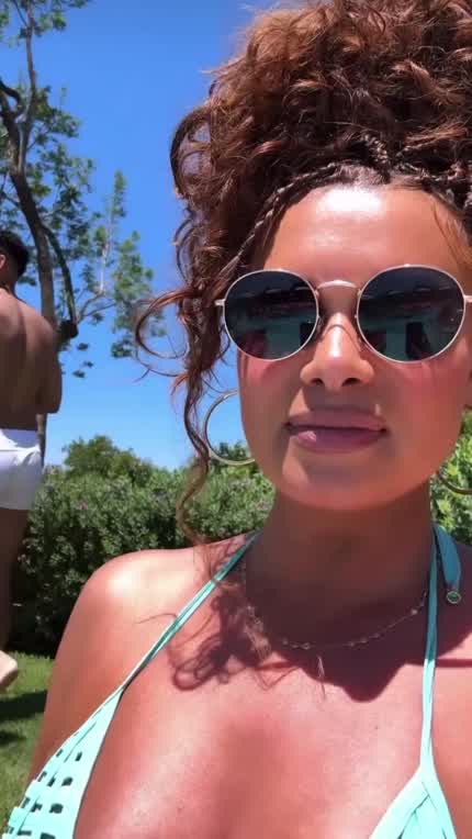 Joy while wearing a swimsuit | IG 6/16/24