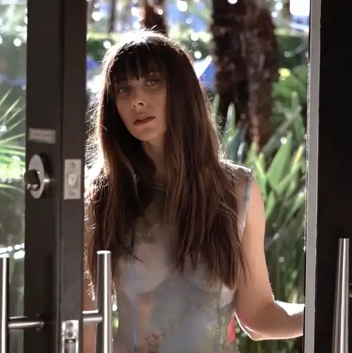Sexy in a see-through top for Palm Springs Life (2024)