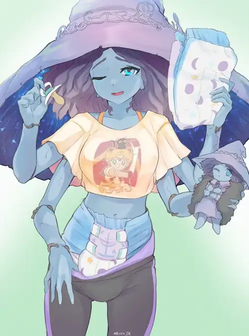 Diapered mommy Ranni