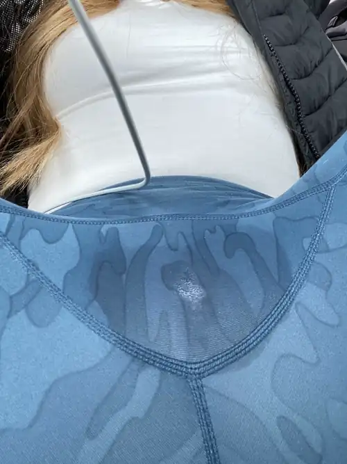 Leaving the gym a little wet today ☺️