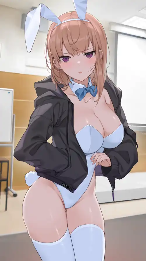 "My Senpai is working at a Bunny Maid Café?!"💗💋[Original] (2250x4000)