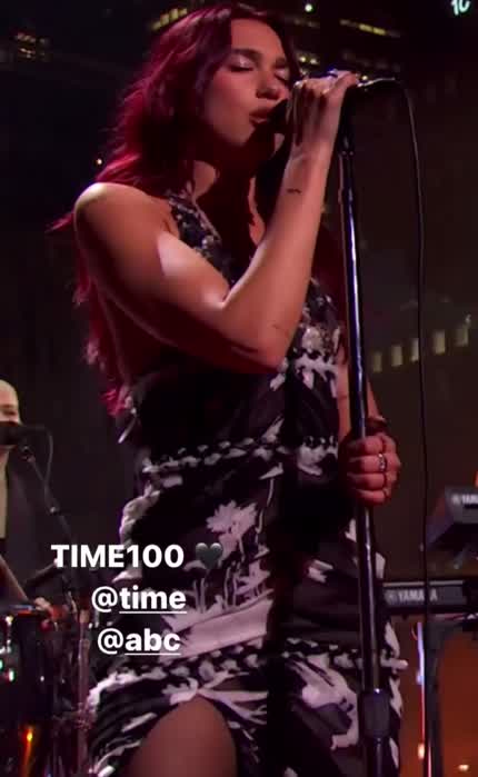 Performing 'Illusion’ at Time 100 Gala via IG story 5/14/24