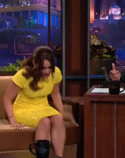 Vanessa in yellow dress