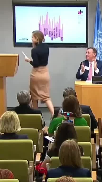 Emma’s bum at the UN