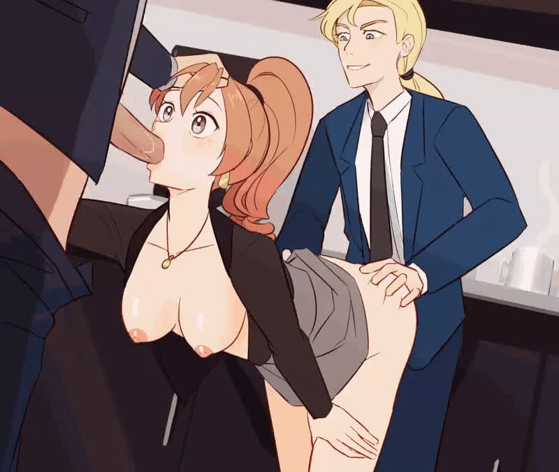 The secretary does her job