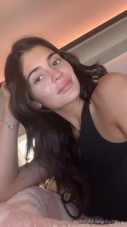 Kylie Jenner with long hair 