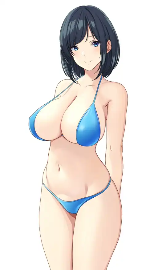 Blue Bikini (maruikoi4 on Pixiv) [Artist's OC]