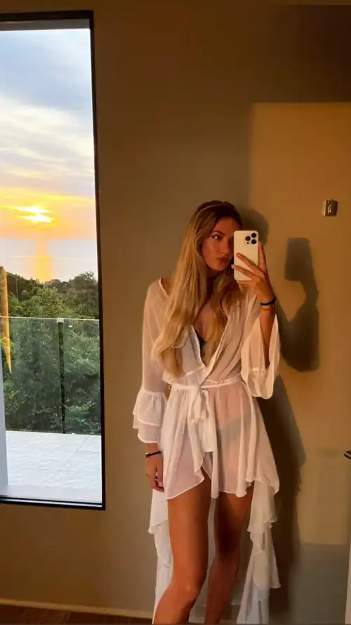 sheer outfit on vacation