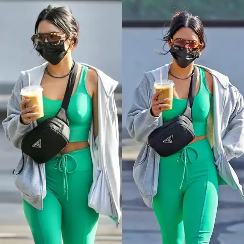 green gym outfit