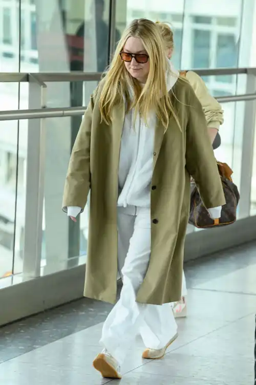 Dakota Fanning Arrives in the UK at Heathrow Airport 05-27-2024