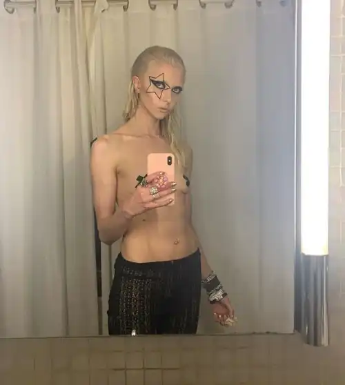 In the bathroom selfie