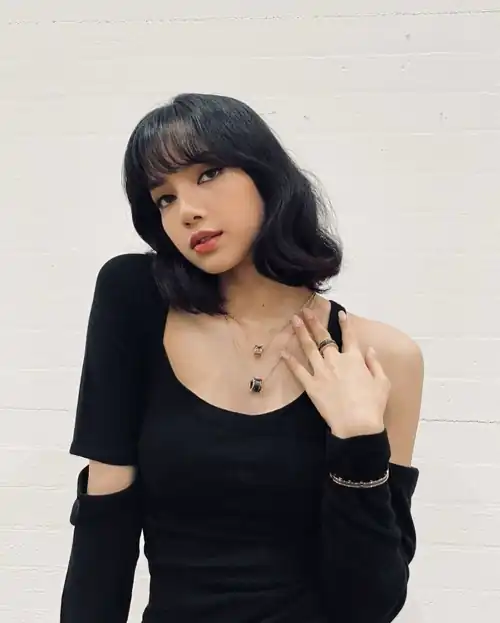 In black