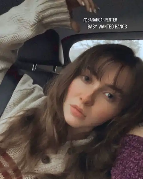 Sarah with bangs