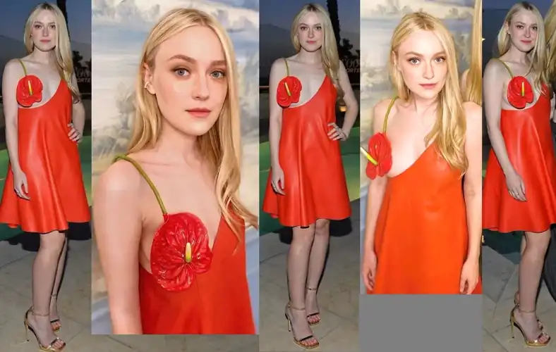 Dakota Fanning in daring outfit