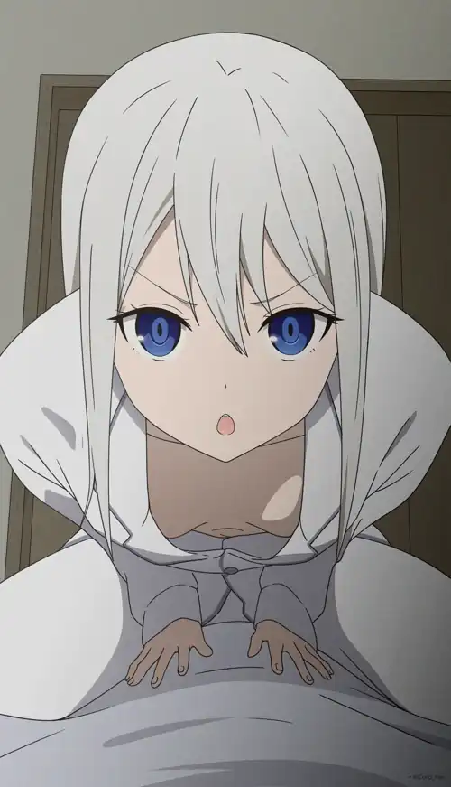 Kei Shirogane Waking Up Her Brother In Bed 