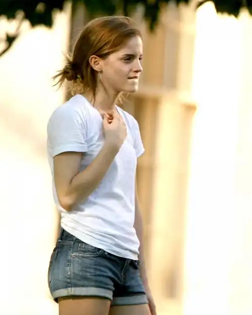 Emma in shorts