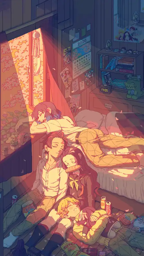 After a long,tiring day [Kimetsu no Yaiba] (2250 x 4000)