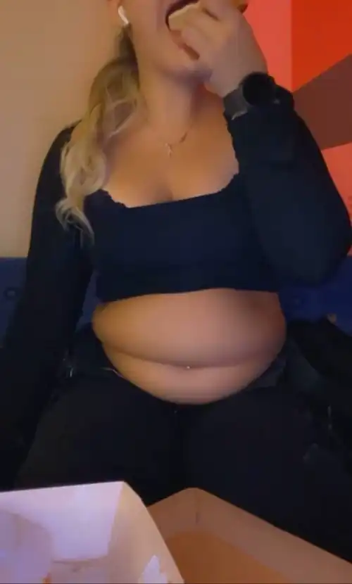 I want to get stuffed with cake and fucked at the same time, is it weird?