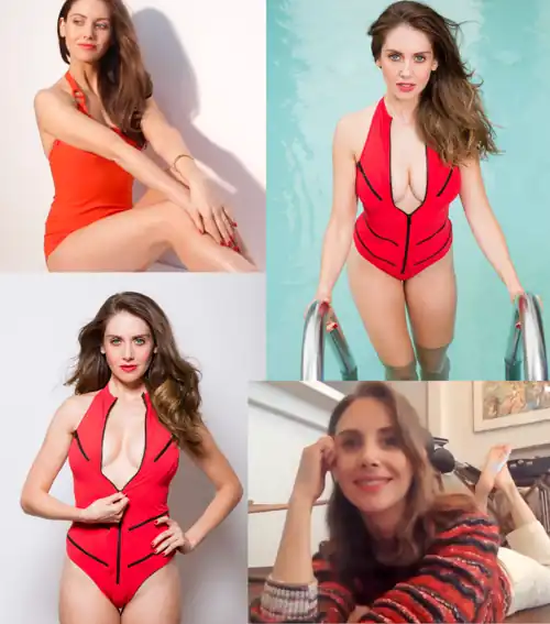 Alison is red hot