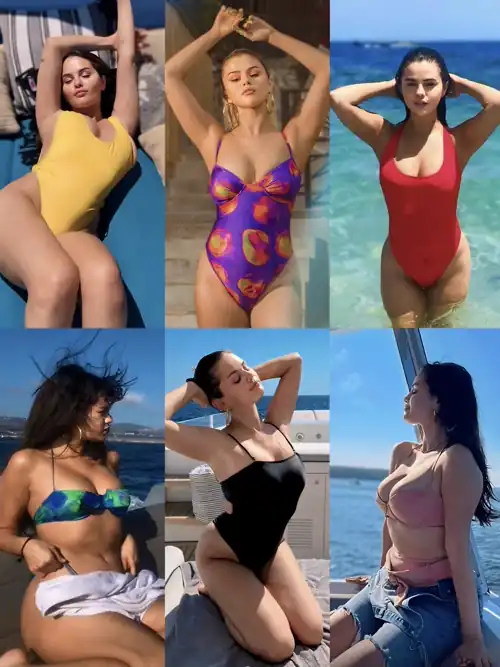Selena in swimsuit is a different game